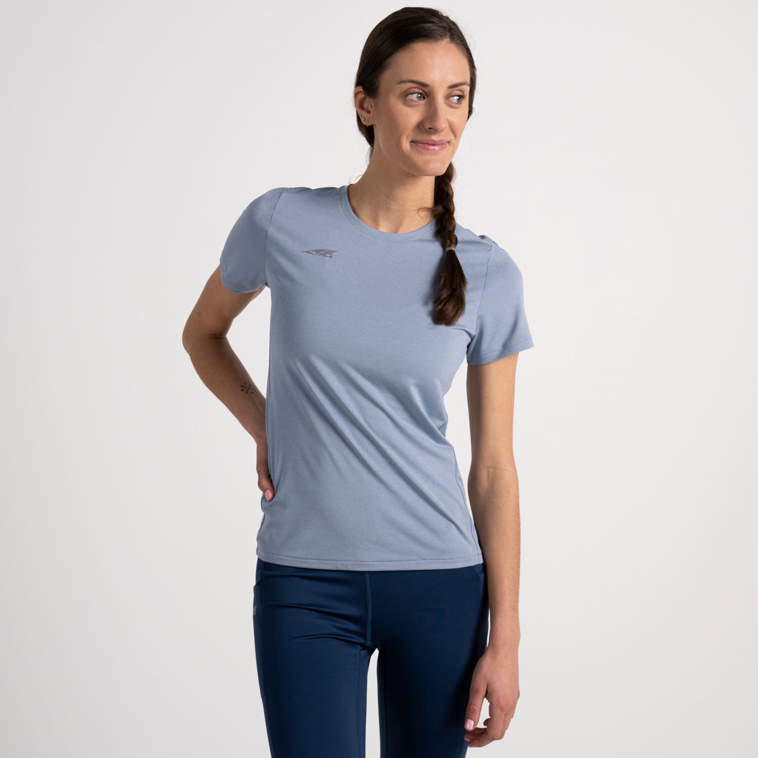 Camiseta Altra Core Feminino Azuis | Portugal-24316789