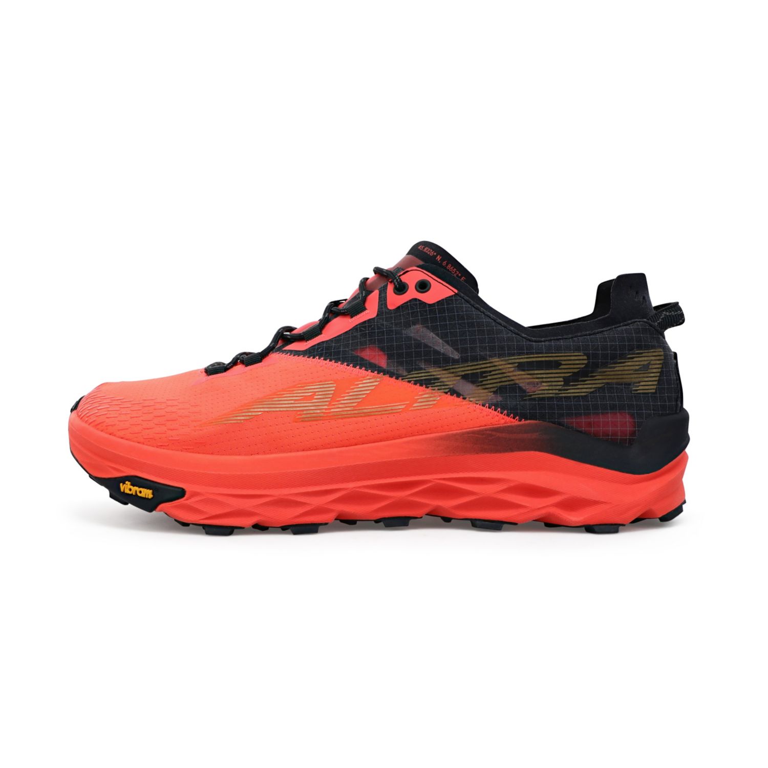 Sapatilhas Trail Running Altra Mont Blanc Masculino Coral Pretas | Portugal-36195849