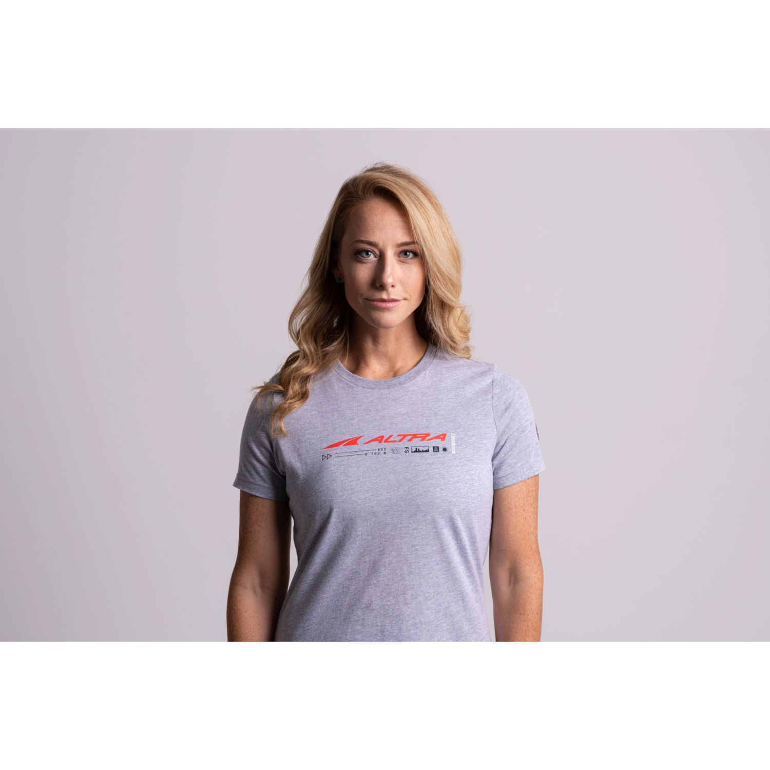 Camiseta Altra Classicos Feminino Luz Cinzentas Vermelhas | Portugal-54683099