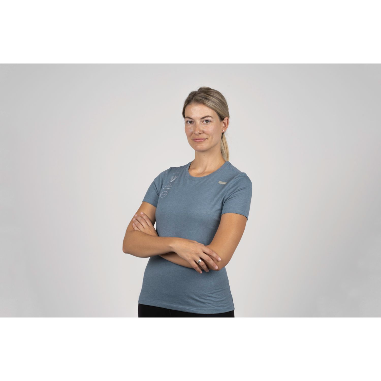 Camiseta Altra Legend Feminino Azuis | Portugal-45867039