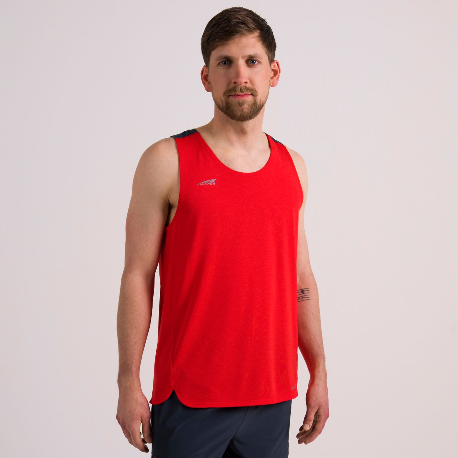 Camisetas Regata Altra Vanish Masculino Vermelhas | Portugal-25049879