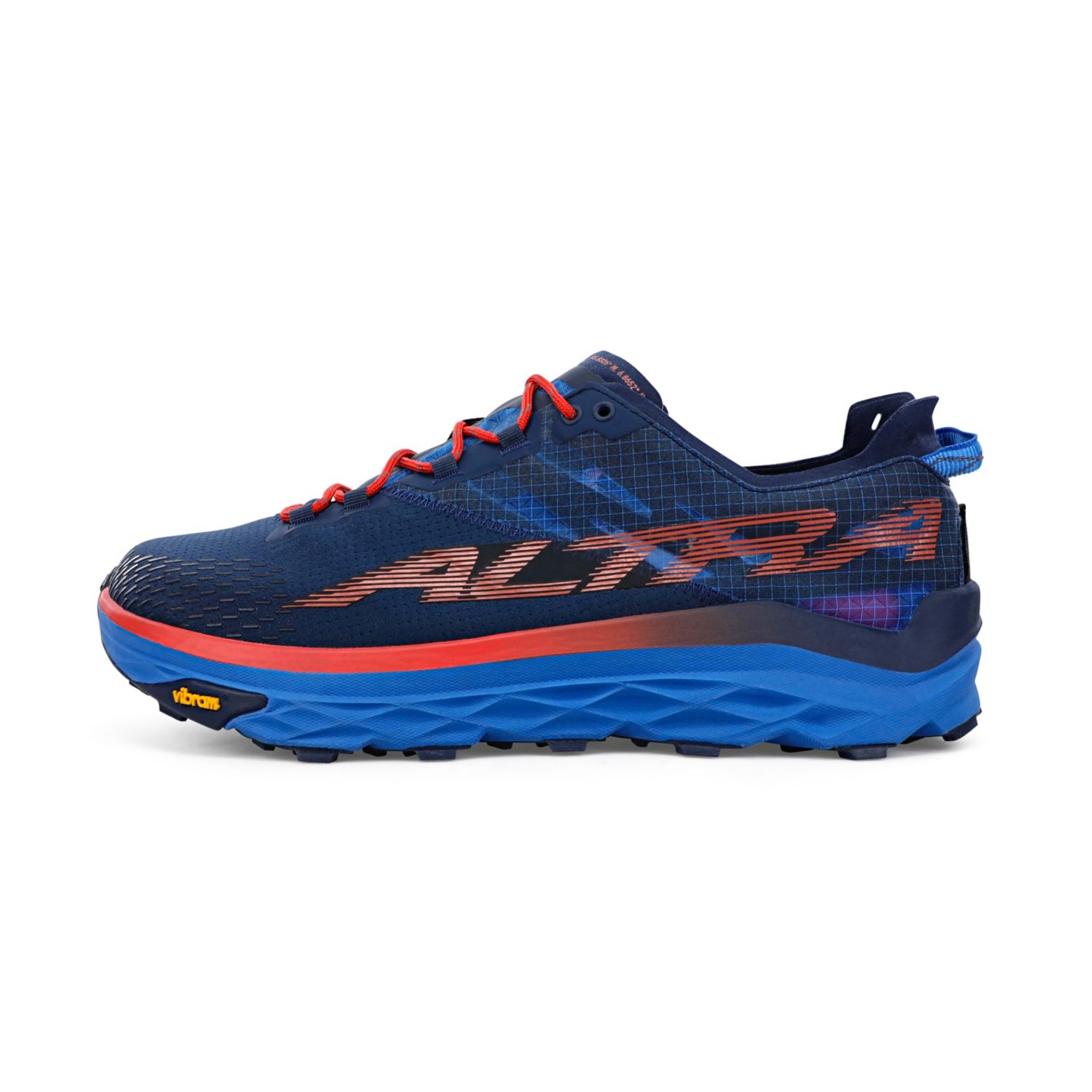 Sapatilhas Trail Running Altra Mont Blanc Masculino Azuis Vermelhas | Portugal-10596239