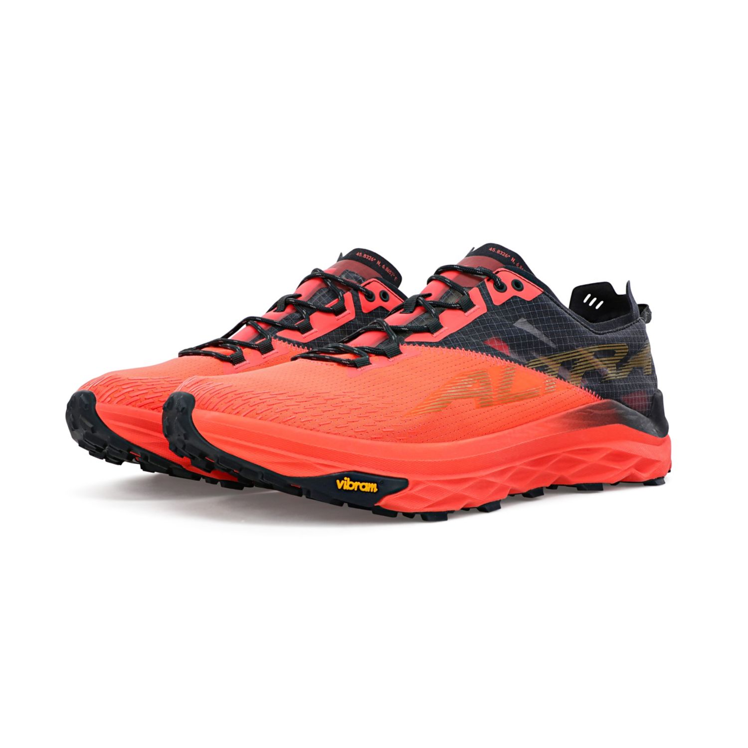 Sapatilhas Trail Running Altra Mont Blanc Masculino Coral Pretas | Portugal-36195849