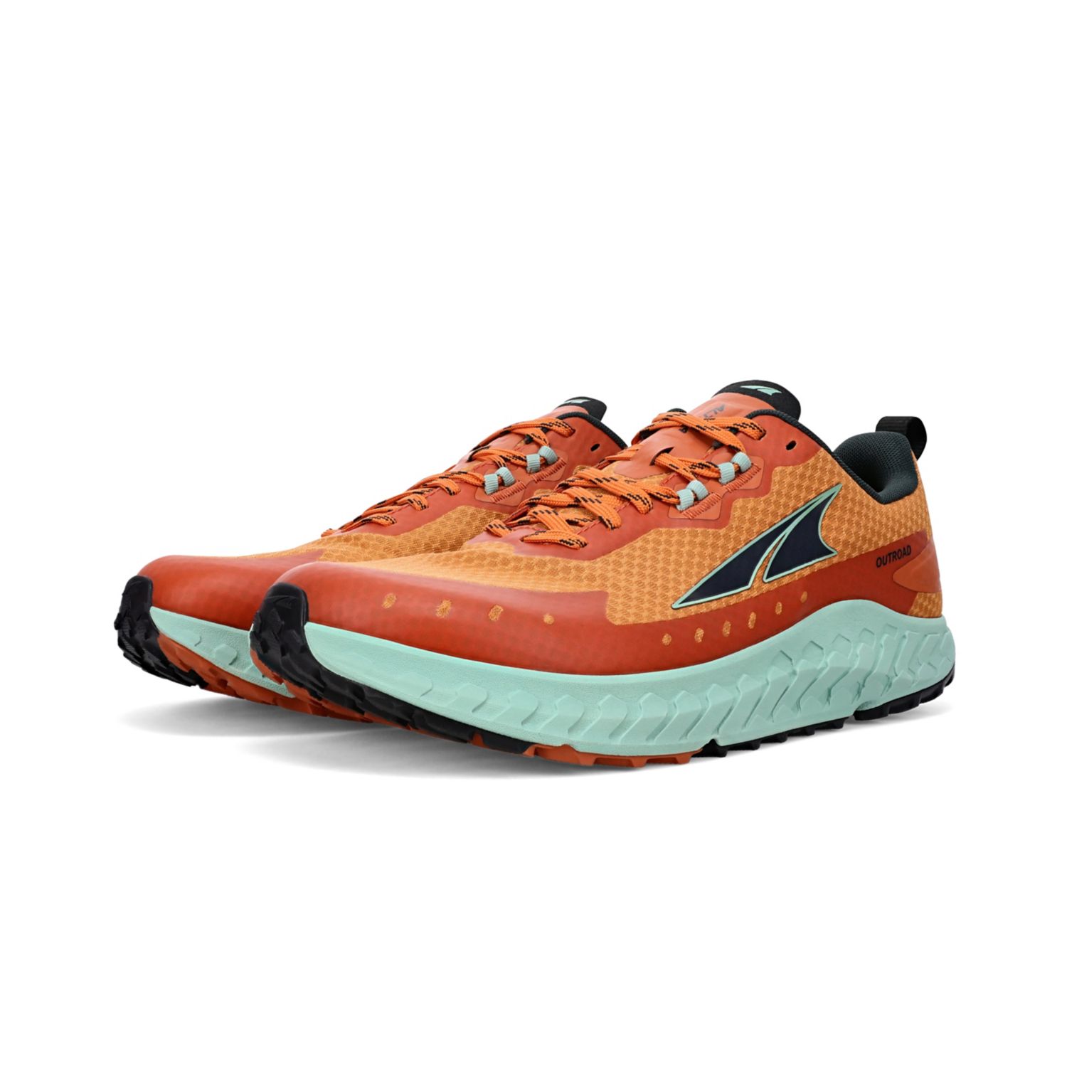 Sapatilhas Trail Running Altra Outroad Masculino Verdes Laranja | Portugal-64273059