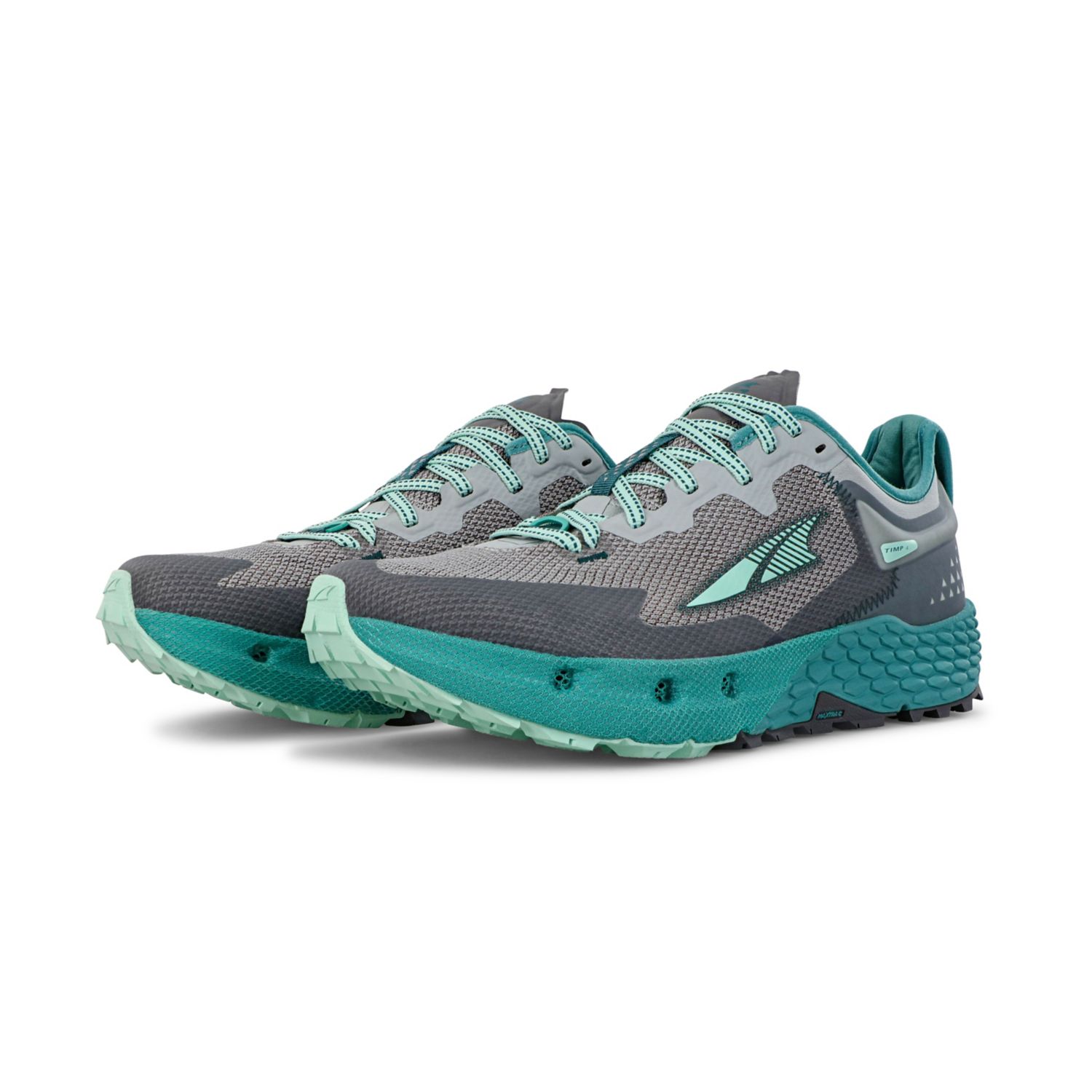 Sapatilhas Trail Running Altra Timp 4 Feminino Cinzentas Turquesa | Portugal-41395789